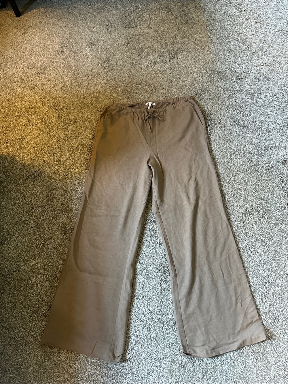 Women’s Relaxed Drawstring Pants - Brown